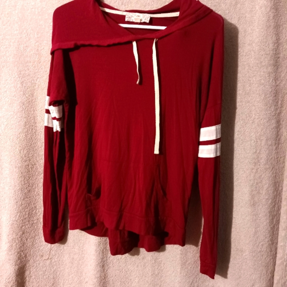 Hooded shirt pink